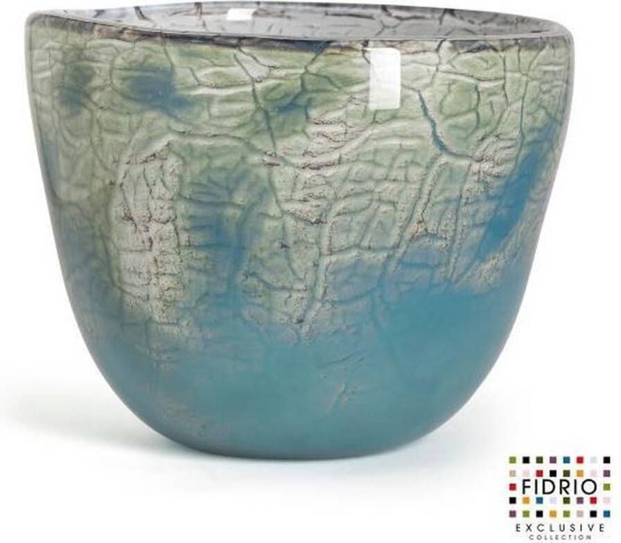 Fidrio Design schaal Bowl OCEANA glas mondgeblazen diameter 31 cm hoogte 20 cm