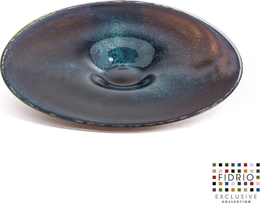 Fidrio Design Schaal Moonlight PLATE DIAM glas mondgeblazen diameter 45 cm