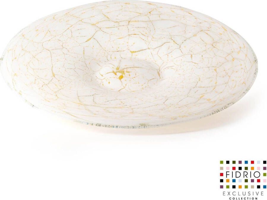 Fidrio Design schaal Plate MISTIQUE GREEN glas mondgeblazen diameter 45 cm