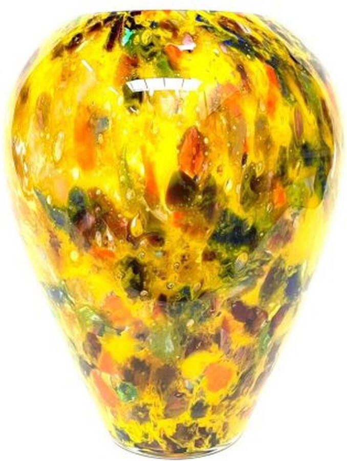 Fidrio Design Vaas Alore FIESTA glas mondgeblazen bloemenvaas hoogte 33 cm