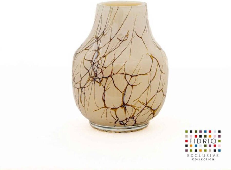 Fidrio Design Vaas Bambini LIGHTENING glas mondgeblazen bloemenvaas hoogte 20 cm
