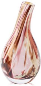Fidrio Design Vaas Bottle Pisa EARTH glas mondgeblazen bloemenvaas hoogte 18 cm