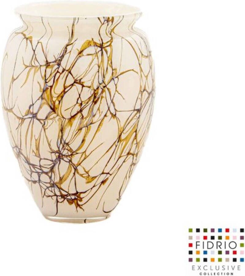 Fidrio Design Vaas Brindisi LIGHTENING glas mondgeblazen bloemenvaas hoogte 22 cm