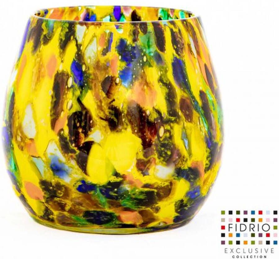 Fidrio Design Vaas Fiore FIESTA glas mondgeblazen bloemenvaas hoogte 22 cm