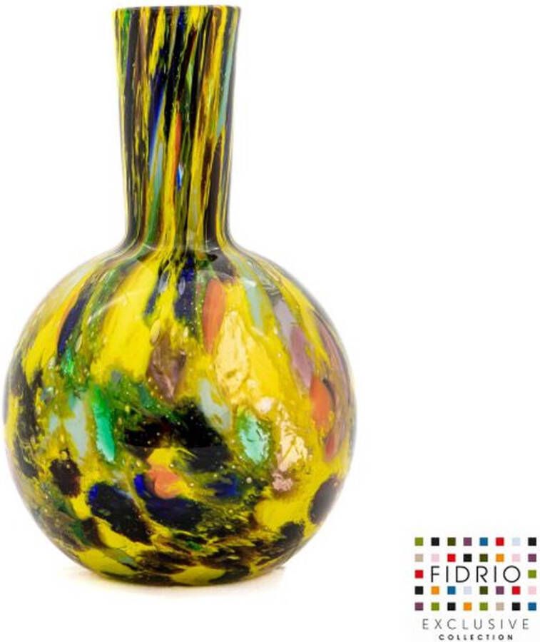 Fidrio Design Vaas Globe FIESTA glas mondgeblazen bloemenvaas hoogte 20 cm