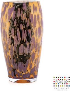 Fidrio Design Vaas Oval TRICOLOR glas mondgeblazen bloemenvaas hoogte 40 cm