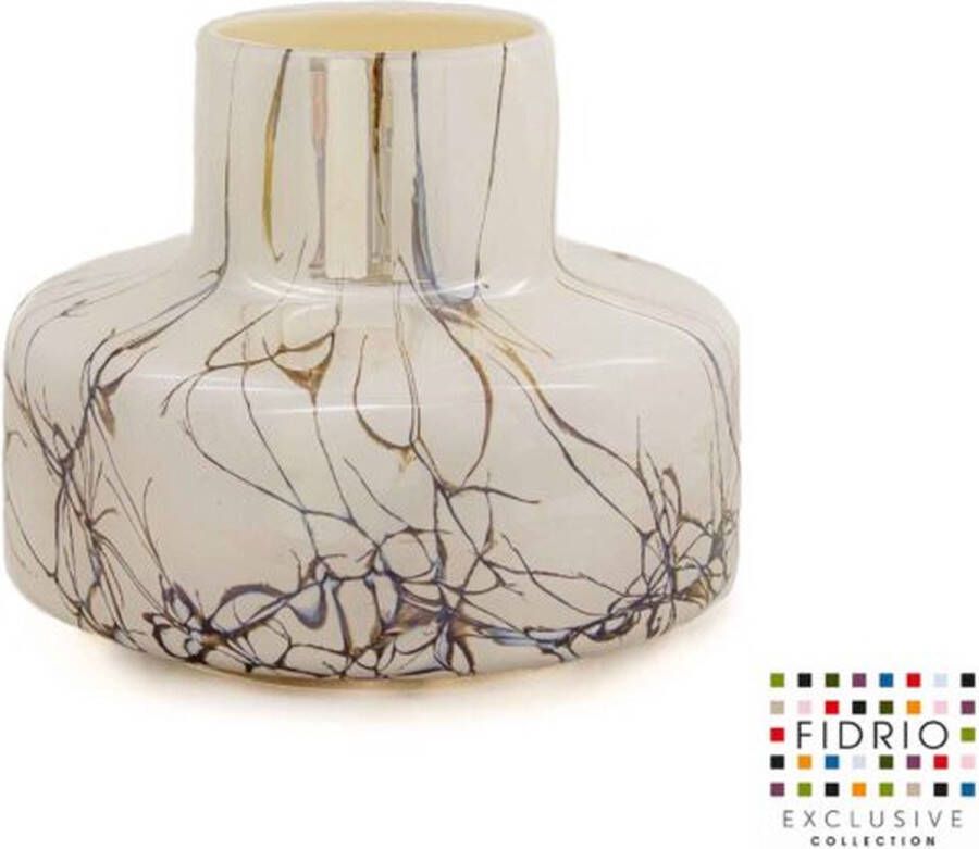 Fidrio Design Vaas Tarente LIGHTENING glas mondgeblazen bloemenvaas hoogte 22 cm