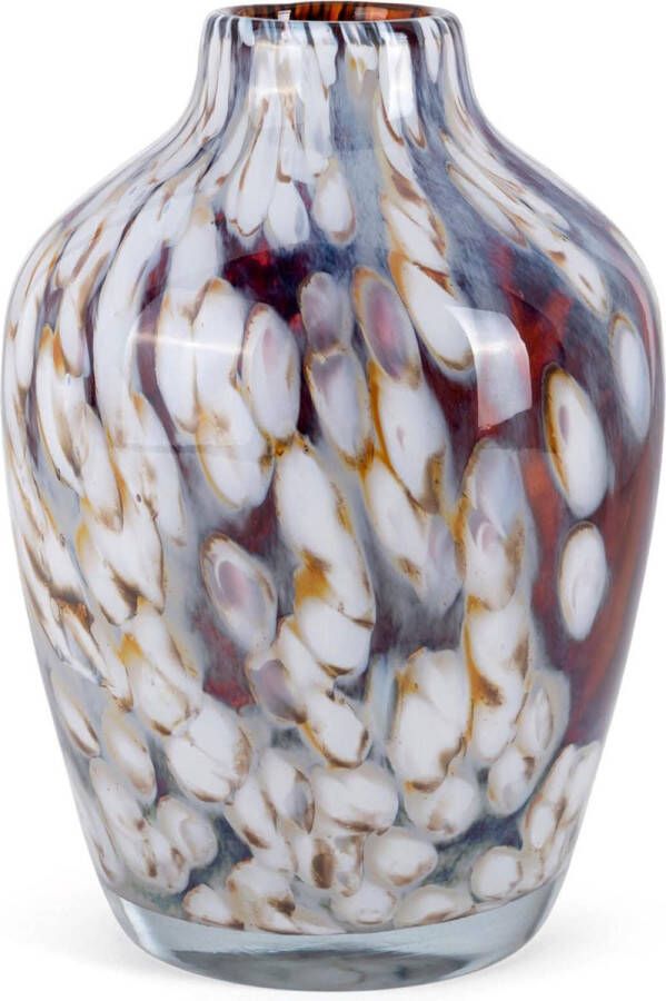 Fidrio Design vaas vase HAZEL glas mondgeblazen diameter 20 cm hoogte 28 cm