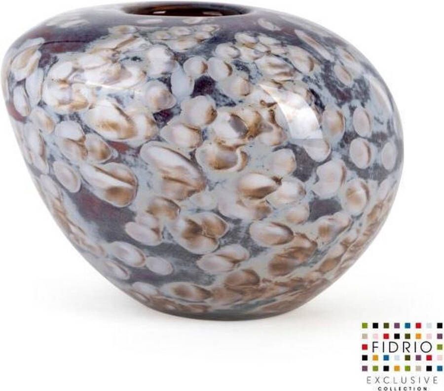 Fidrio Design vaas vase HAZEL glas mondgeblazen diameter 29 cm hoogte 17 cm