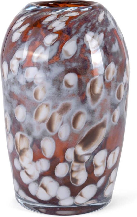 Fidrio Design vaas vase HAZEL glas mondgeblazen hoogte 33 cm