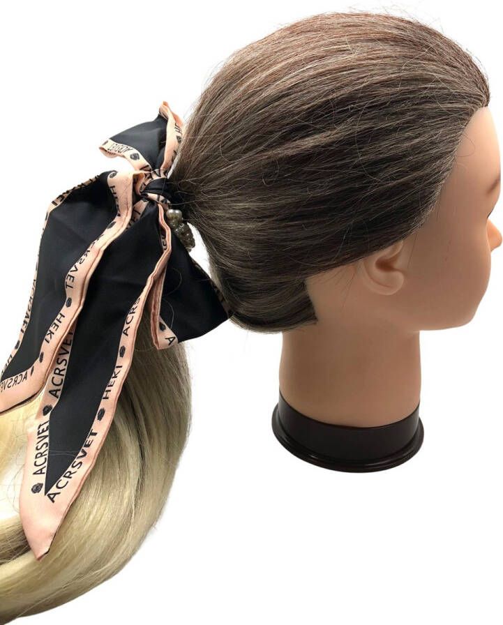 FIFO Haarstrik Haarband Hair Bow Haarstrikje Elegant Esthetisch Charmant Feestelijk Zwart Roze