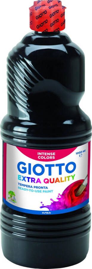 Giotto Extra Quality Plakkaatverf Zwart 1L