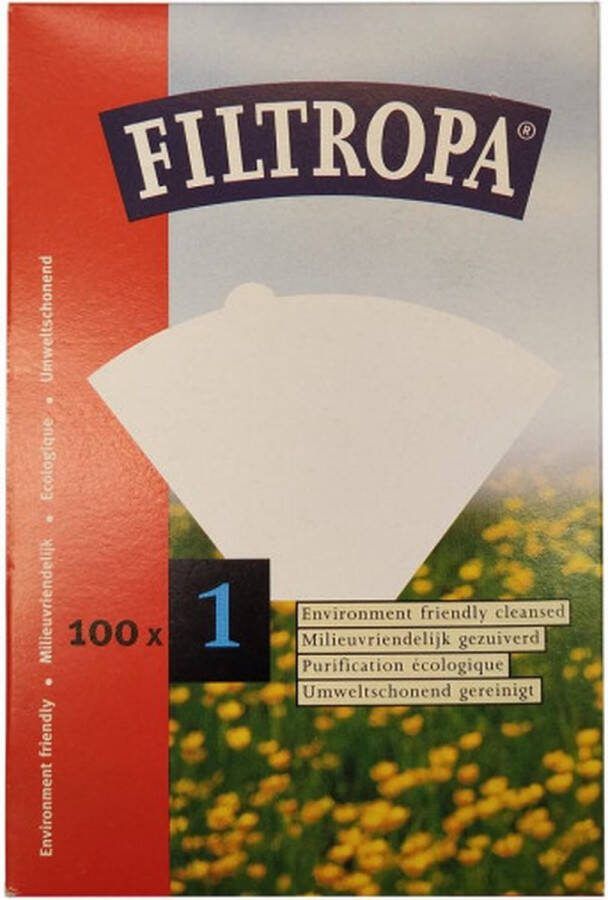 Filtropa koffiefilters doos 100 stuks milieuvriendelijk gebleekt kwantumkorting