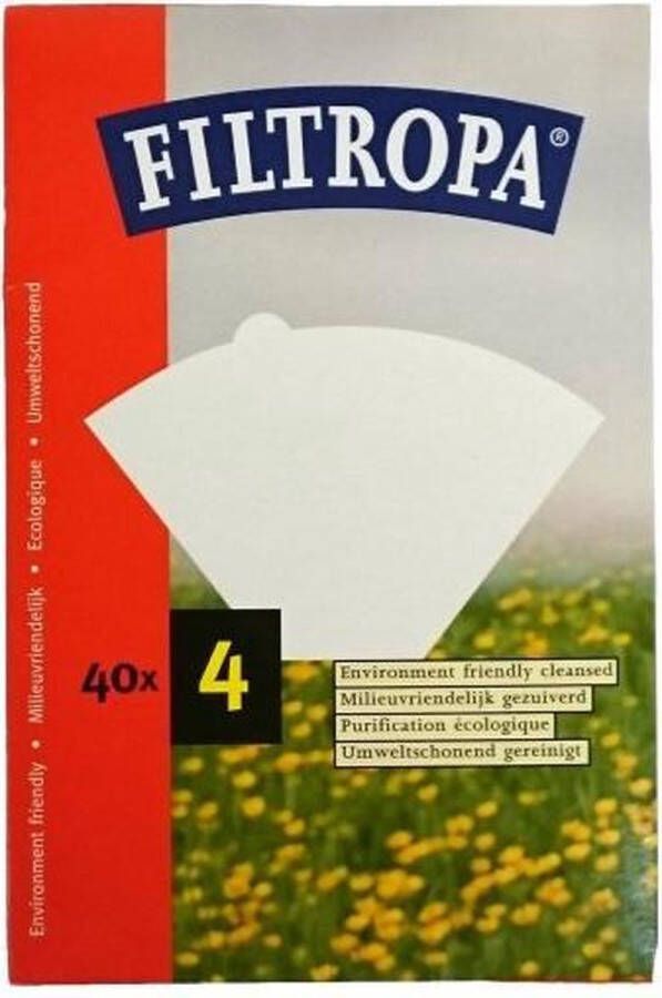 Filtropa Koffiefilters Nr.4 40 stuks (Cleverdripper L)