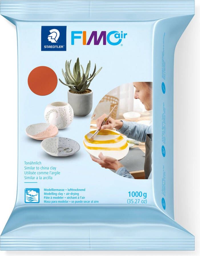 Fimo air luchtdrogende boetseerklei 1 kg terracotta