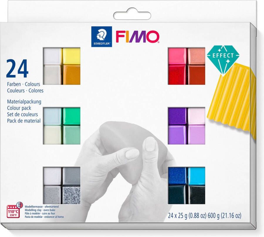 Fimo STAEDTLER Effect set colour pack 24 st 8013 C24-1 24x25gr