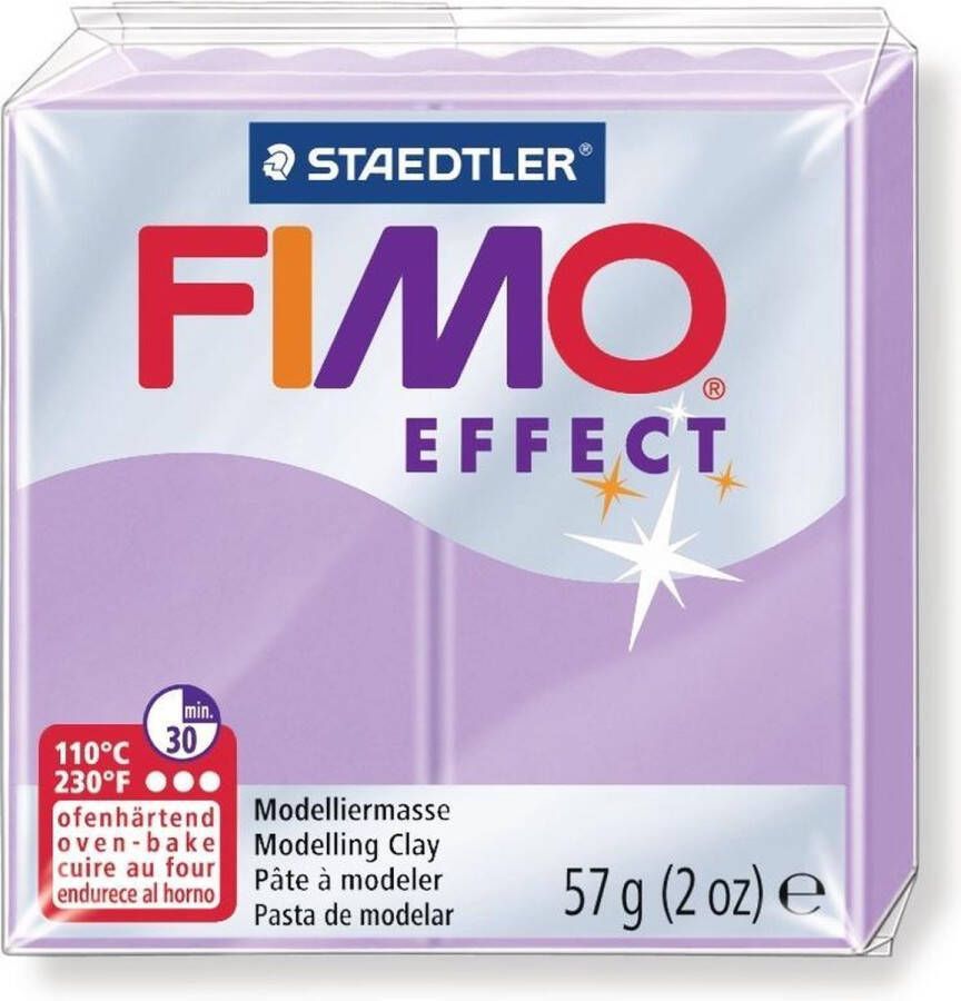 Staedtler Fimo Effect modelleerklei 57 gram pastel lila