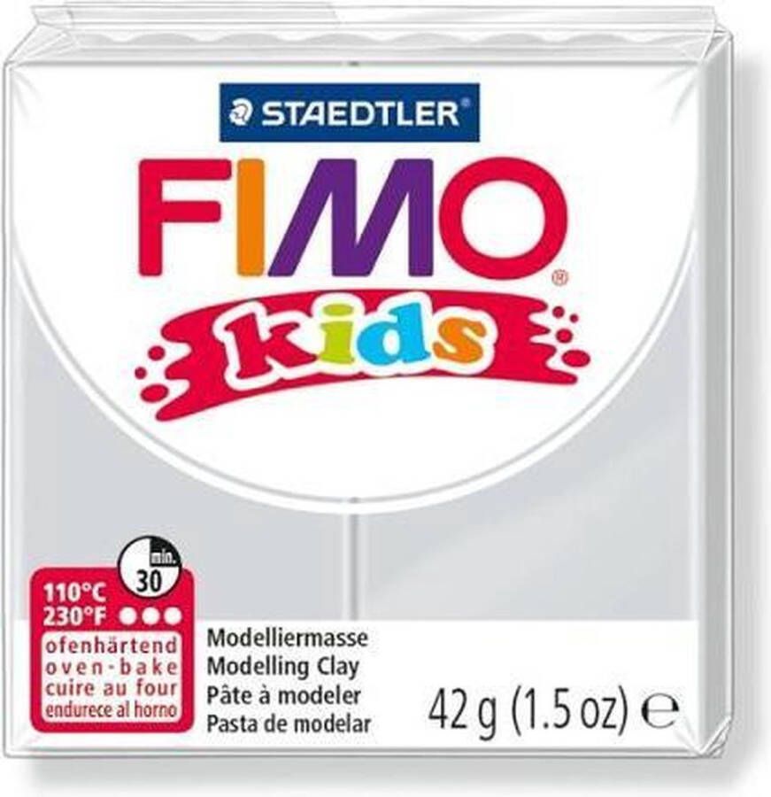 Fimo Kids Boetseerklei 42 G Licht Grijs