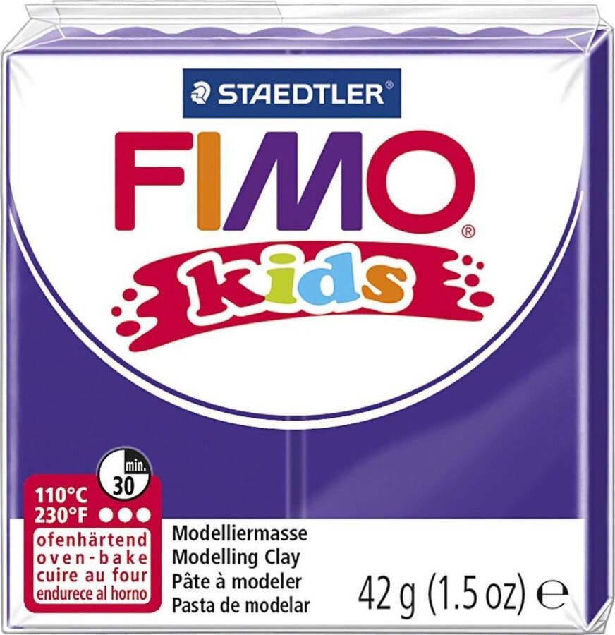 Staedtler Fimo Kids boetseerklei 42 gram paars
