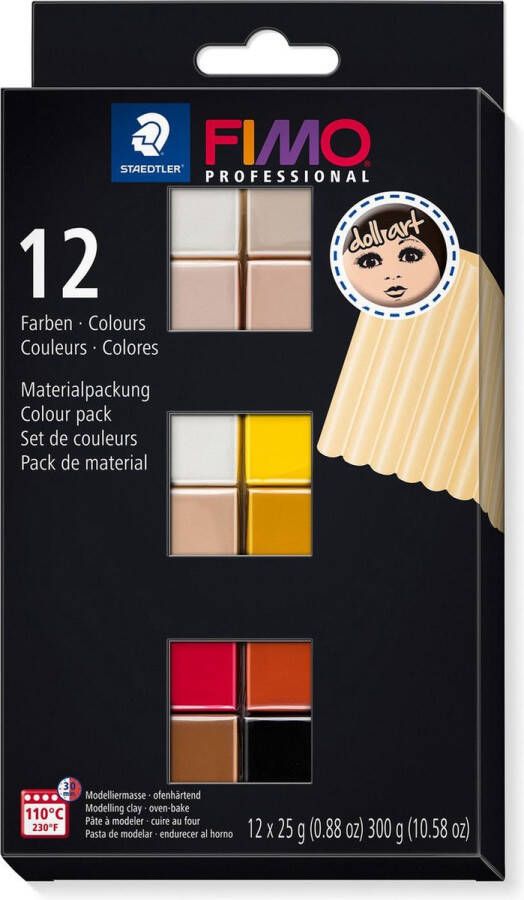 FIMO STAEDTLER Fimo professional Doll art colour pack 12 st 8073 C12-1 12x25gr