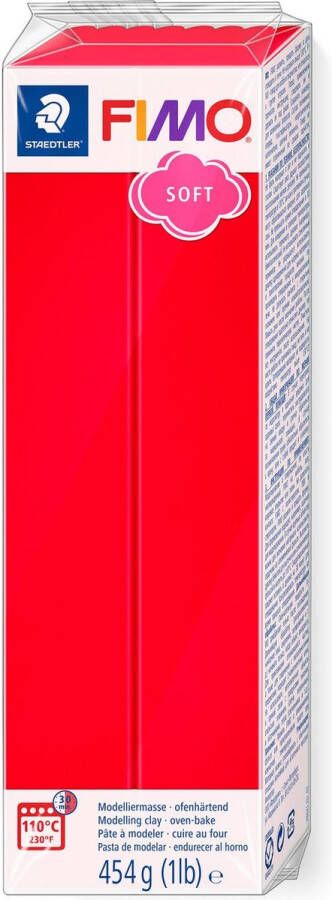 Fimo soft boetseerklei 454 g Indisch rood 8021-24