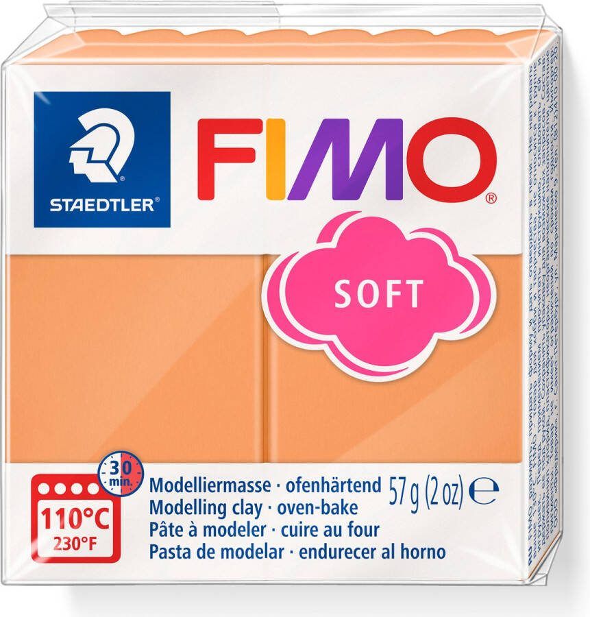 Fimo soft boetseerklei 57 g papaya sorbet