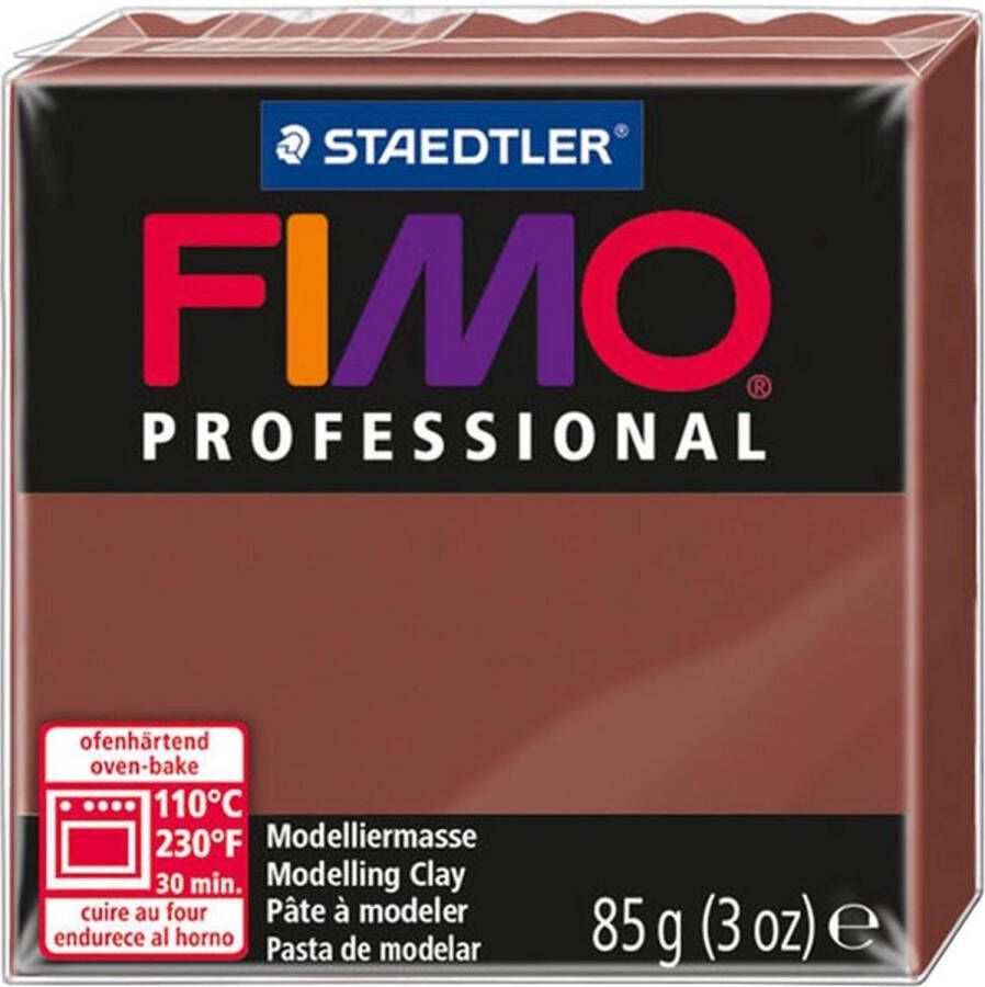 Fimo Staedtler 8004-077 Boetseerklei 85g Chocolade 1stuk(s) materiaal voor pottenbakken en boetseren