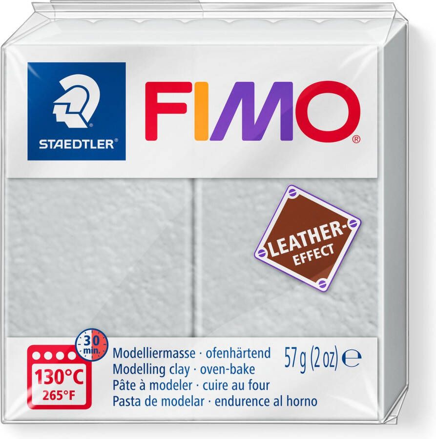 FIMO STAEDTLER Fimo Effect leather 57 g duifgrijs 8010-809