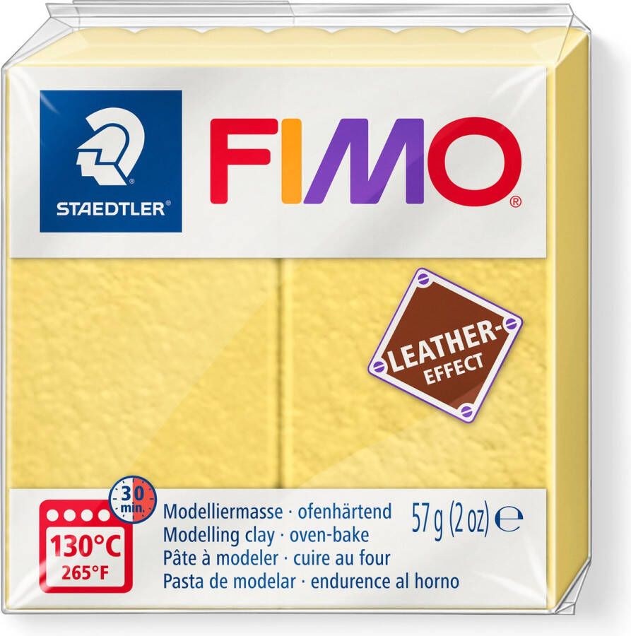 FIMO STAEDTLER Fimo Effect leather 57 g saffraan geel 8010-109