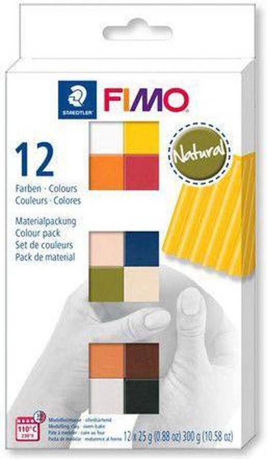 Fimo soft ovenhardende boetseerklei colour pack 12 natural colours