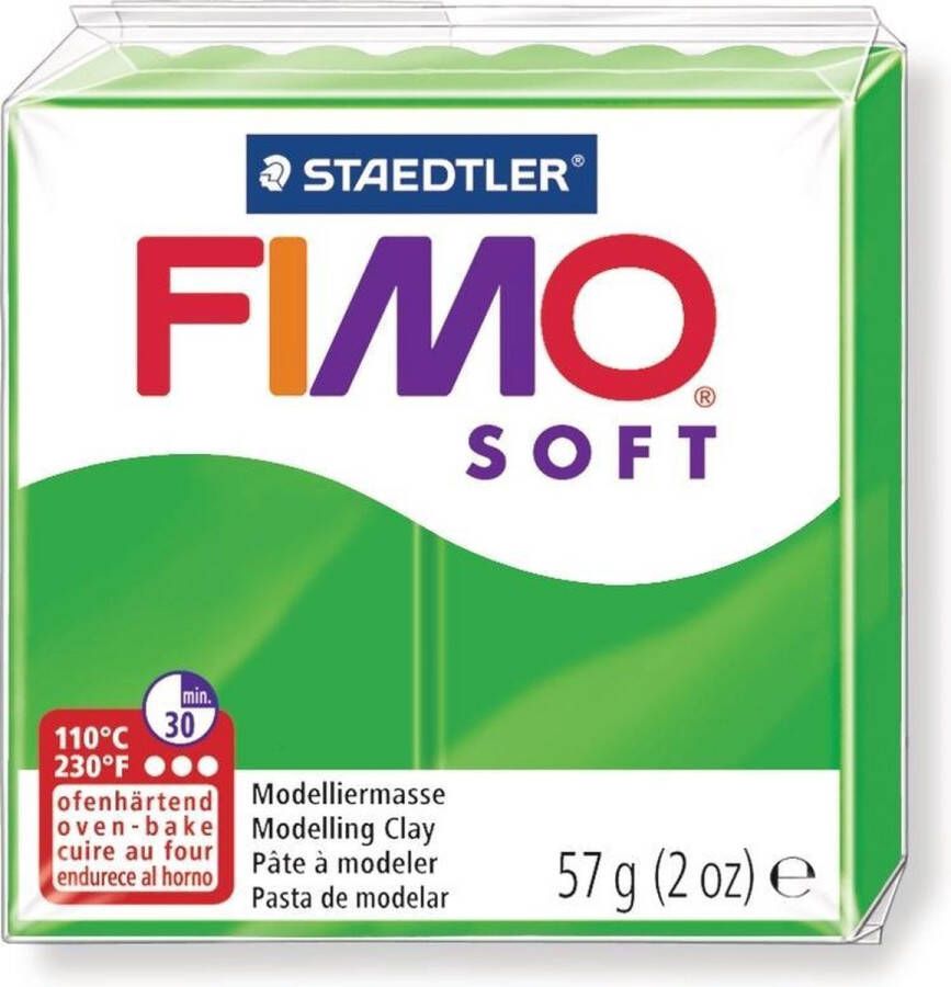 FIMO STAEDTLER FIMO Soft 8020 Boetseerklei 57g Groen 1stuk(s)