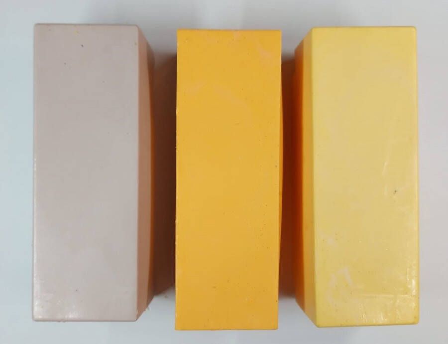 Fine Art Encaustic xxl Blokken beige maisgeel abrikoos 60 ml per blok