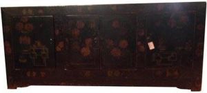 Fine Asianliving Antiek Chinees Dressoir Zwart Handbeschilderd B153xD50xH104cm Chinese Meubels Oosterse Kast