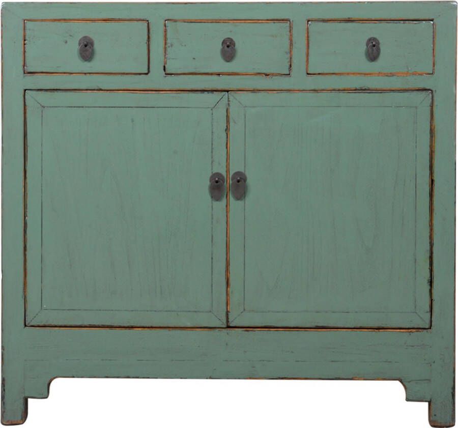 Fine Asianliving Antieke Chinese Dressoir Mint High Gloss B101xD40xH96cm Chinese Meubels Oosterse Kast