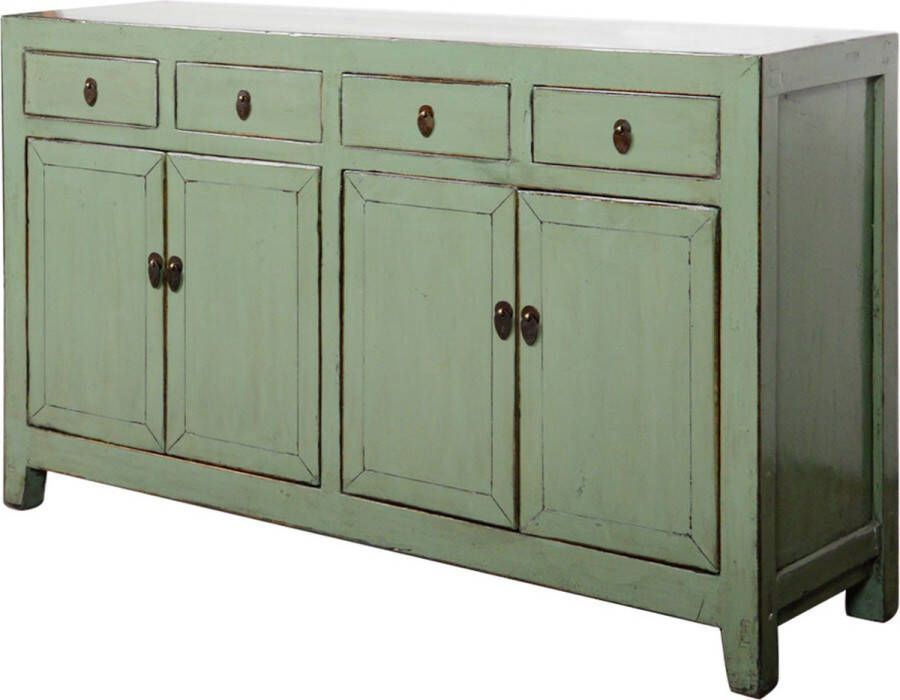 Fine Asianliving Antieke Chinese Dressoir Mint High Gloss B155xD39xH95cm Chinese Meubels Oosterse Kast