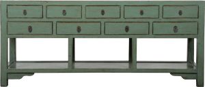 Fine Asianliving Antieke Chinese Sidetable Mint High Gloss B190xD45xH82cm Chinese Meubels Oosterse Kast