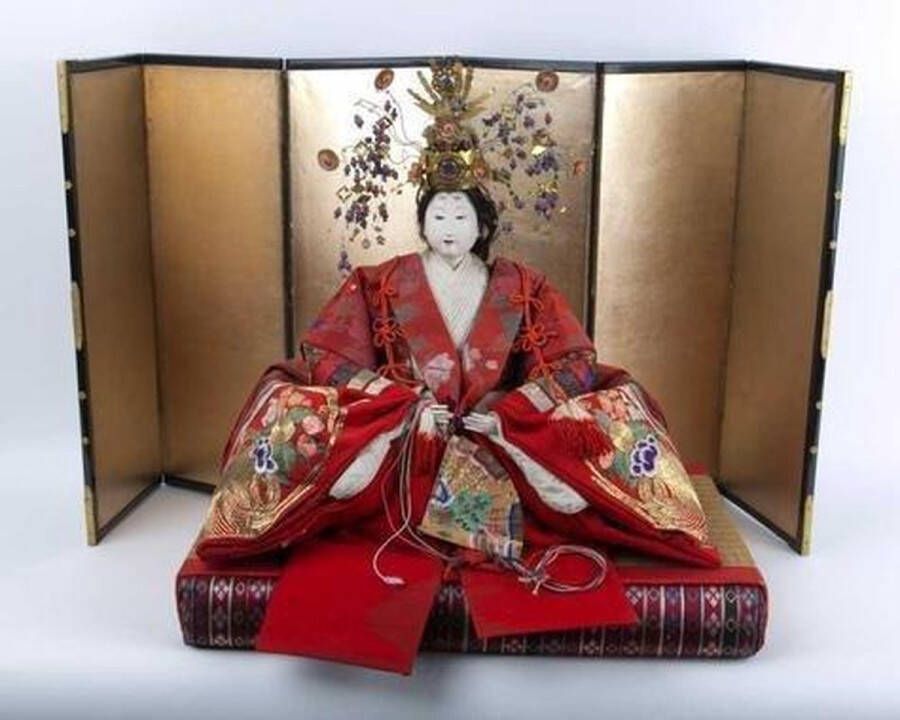 Fine Asianliving Antieke Japanse Keizer en Keizerin Hina Ningyo Meiji Stijl Set 2