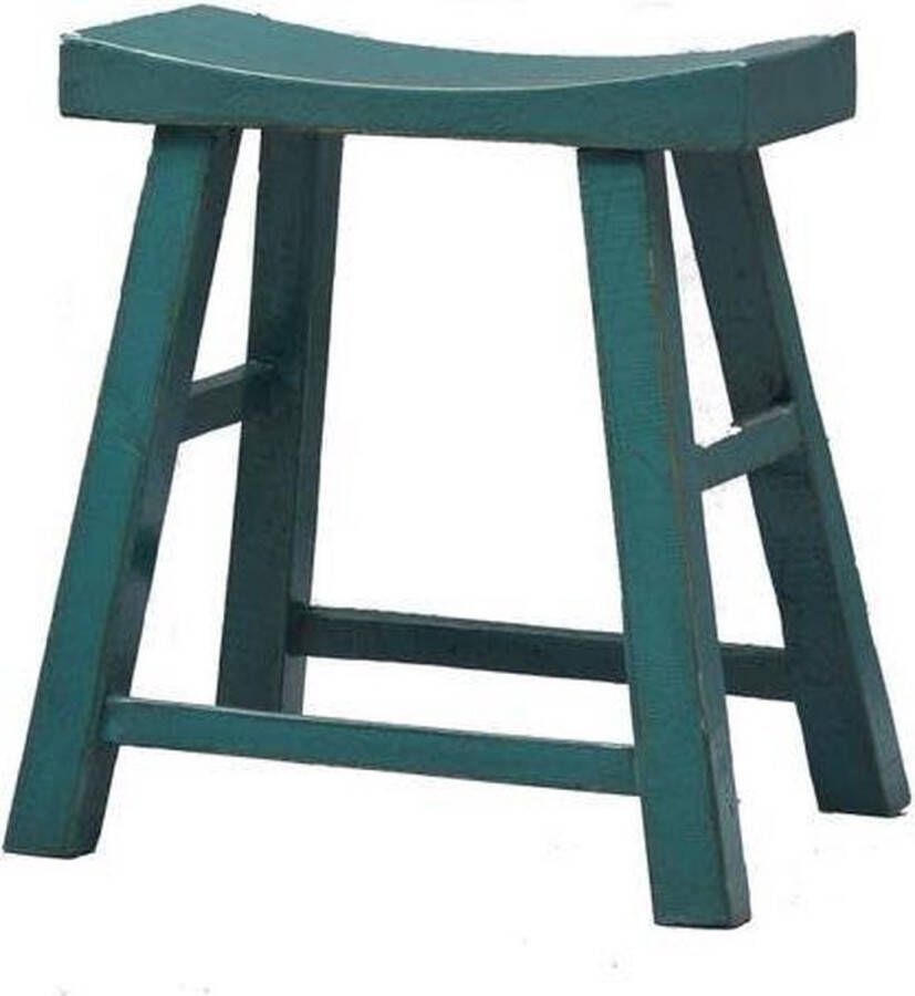 Fine Asianliving Chinese Kruk Blauw Teal Glossy B46xD22xH47cm Chinese Meubels Oosterse Kast