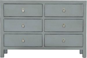 Fine Asianliving Chinese Ladekast Olijf Grijs B120xD40xH80cm Chinese Meubels Oosterse Kast