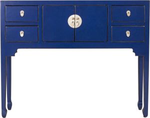 Fine Asianliving Chinese Sidetable Blauw Midnight Blue Orientique Collection B100xD26xH80cm Chinese Meubels Oosterse Kast