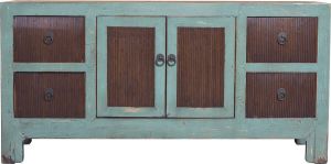 Fine Asianliving Chinese TV Meubel Mint Bruin Bamboe B121xD40xH60cm Chinese Meubels Oosterse Kast