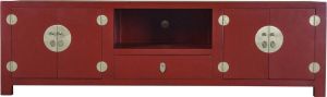 Fine Asianliving Chinese TV Meubel Rood Bamboe B190xD56xH56cm Chinese Meubels Oosterse Kast