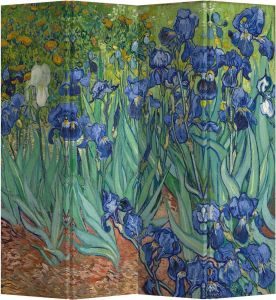 Fine Asianliving Kamerscherm B160xH180cm 4 Panelen Irissen Van Gogh