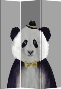 Fine Asianliving Kamerscherm Scheidingswand B120xH180cm 3 Panelen Panda