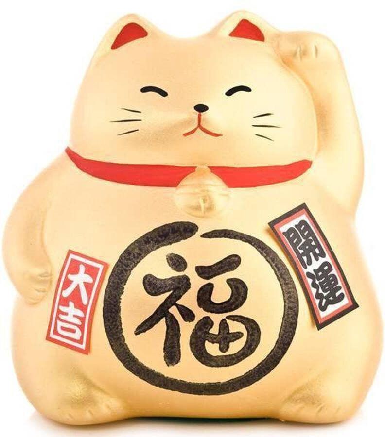 Fine Asianliving Lucky Cat Maneki Neko Goud Better Fortune
