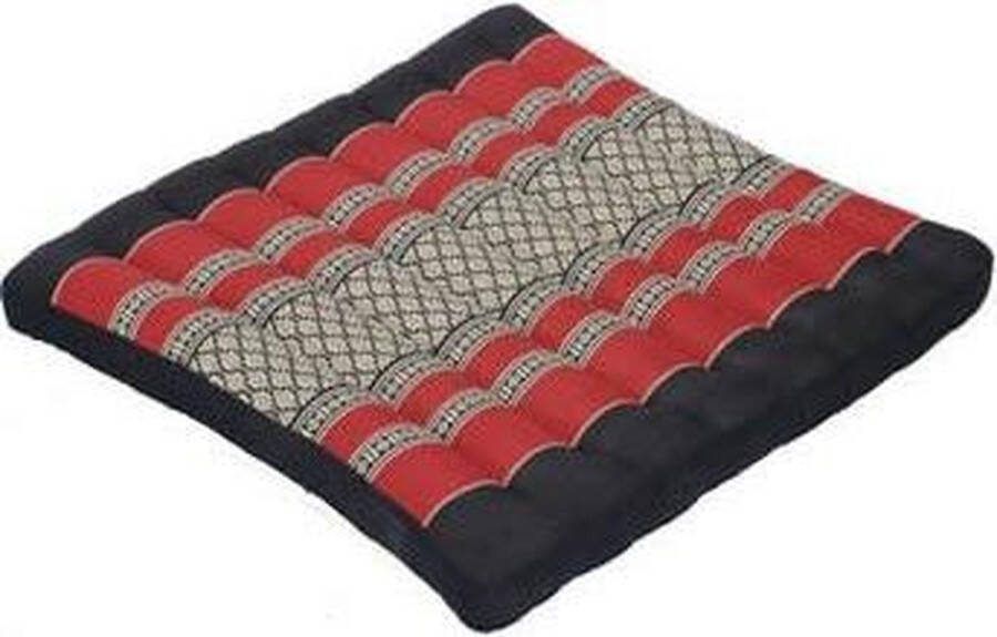 Fine Asianliving Thais Tuinkussen Stoelkussen Meditatiekussen 52x52cm Yoga Zitkussen Rood
