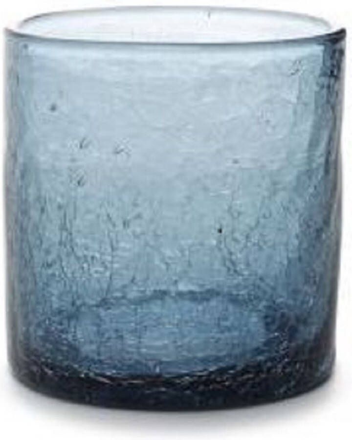 Fine2Dine Whiskey Glas Crackle Blauw 220 ml