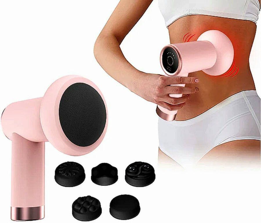 FineMart Massage Apparaat Massage Pistool Voor Ontspanning Verlichting van pijn Apparaat Bloedsomloop Cellulite Massage Apparaat Oplaadbaar en Draadloos Roze