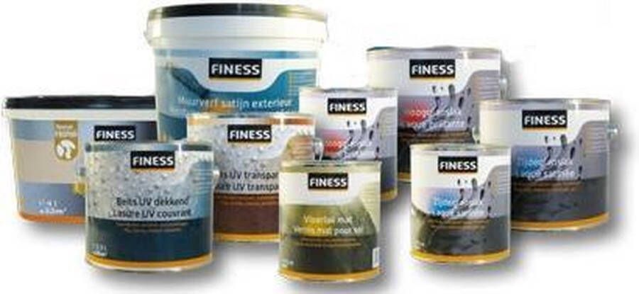 Finess muurverf dubbeldek wit (a 2 5 ltr)