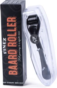 Finez Derma Roller Baardroller 540 Micro Naalden Baardgroei kit Baard Roller Cadeau voor mannen Baardgroei stimuleren Dermaroller Haargroei